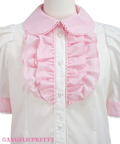 Oshama Frill Blouse - Pink