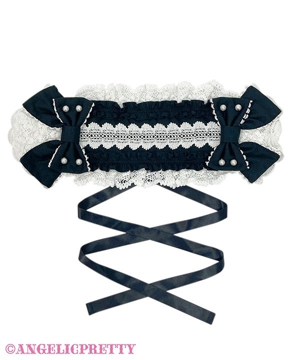 Oshama Frill Headdress - Black