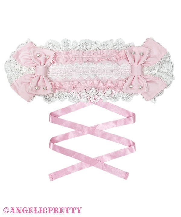 Oshama Frill Headdress - Pink