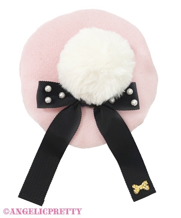 Oshama Ribbon Mini Beret - Ivory [262KH09-110689-iv] - $60.00