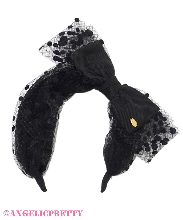 Oyobare Ribbon Headbow - Black