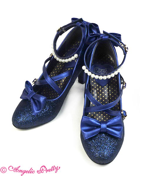 Party Glitter Shoes (S) - Navy