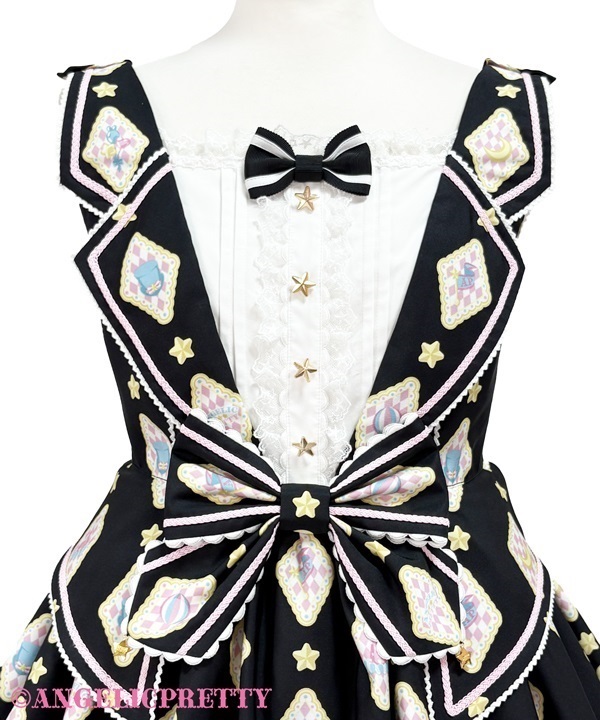 Pastel Toys Theater Collar Jumperskirt - Pink [262PJ08-020726-pk