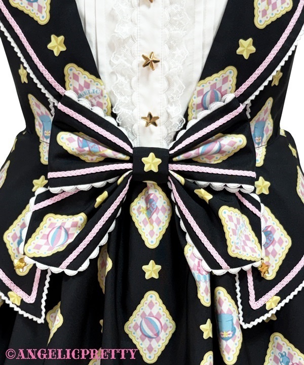 Pastel Toys Theater Collar Jumperskirt - Pink [262PJ08-020726-pk