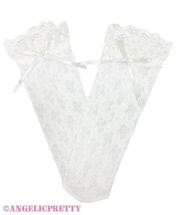 Petit Garden Crew Socks - White