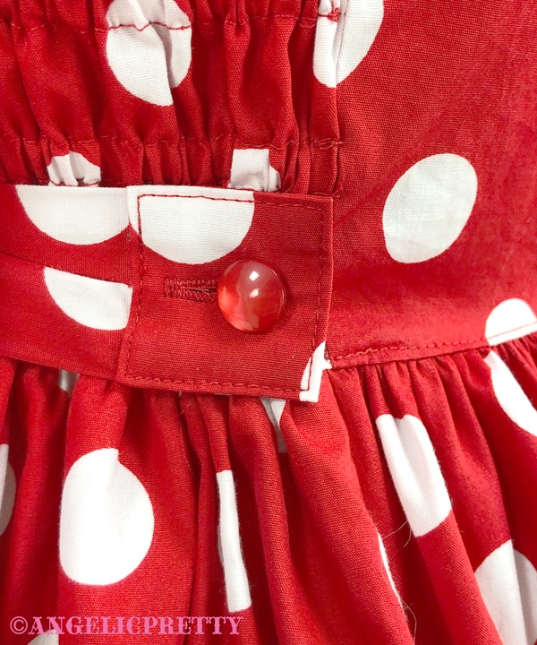 Polka Dot Jumperskirt - Navy