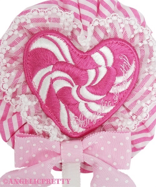 POP Heart Lollipop Brooch - Pink