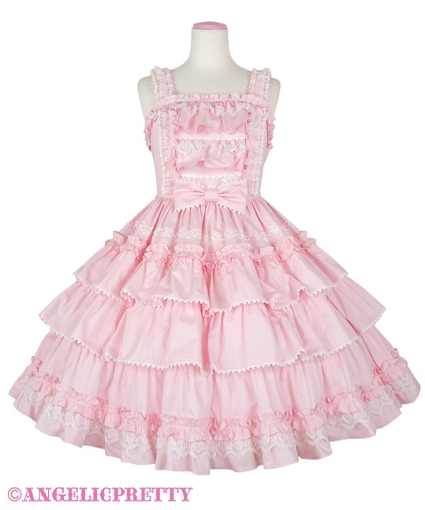 Pretty Frill Jumperskirt - Pink