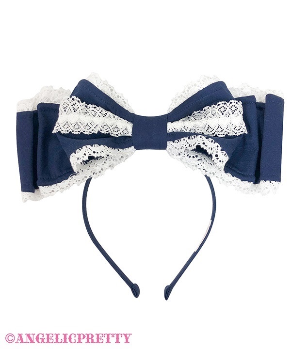 Pretty Kururin Headbow - Navy
