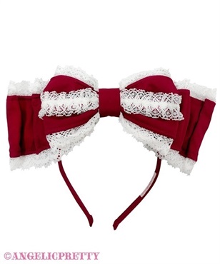 Pretty Kururin Headbow - Wine