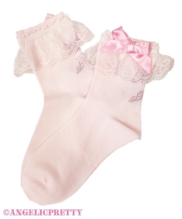 Princess Logo Crew Socks - Pink