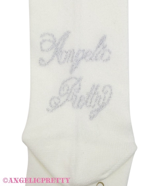 Princess Logo Over Knee - White x Pink