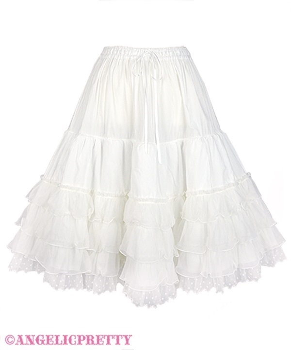 Princess Long Petticoat - White