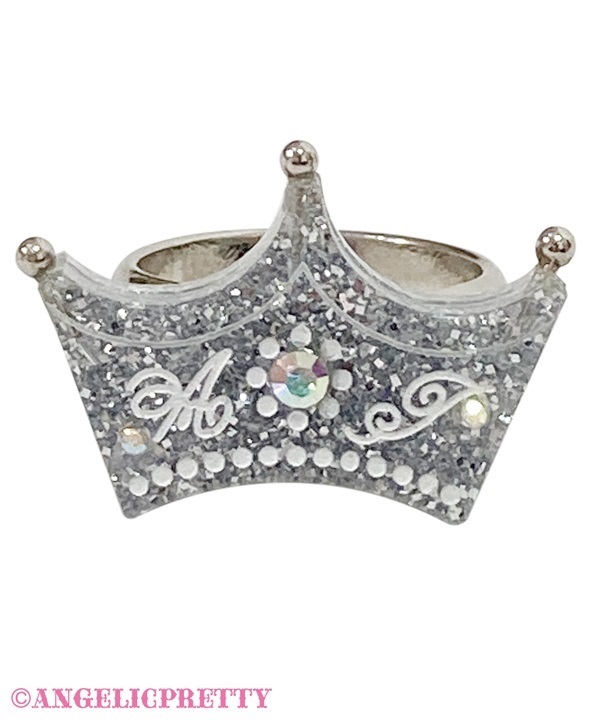 Princess Tiara Ring - Pink