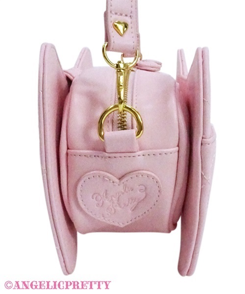 Quilted Jewerly Ribbon Pochette - Deep Pink - Click Image to Close