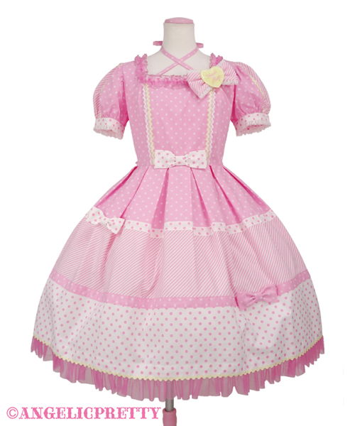 Retro Cafe One Piece - Pink