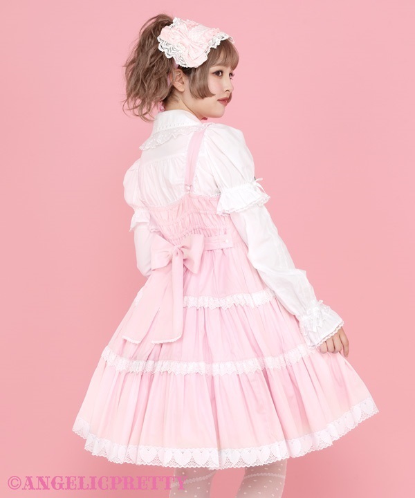 Ribbon Jumperskirt - Pink - Click Image to Close