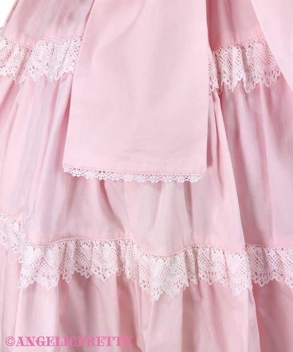 Ribbon Jumperskirt - White - Click Image to Close