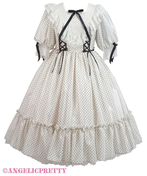 Romantic Dot One Piece - White
