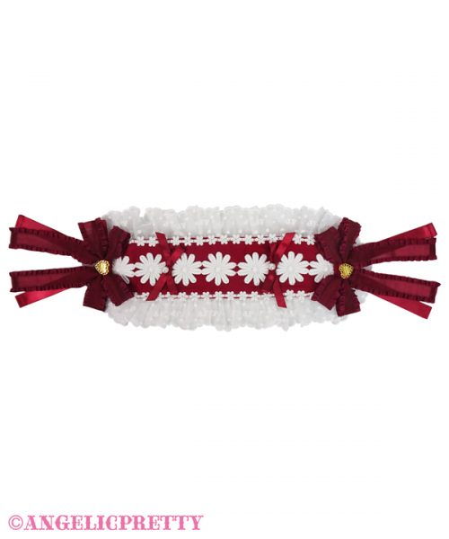 Romantic Flower Lace Headdress - Wine