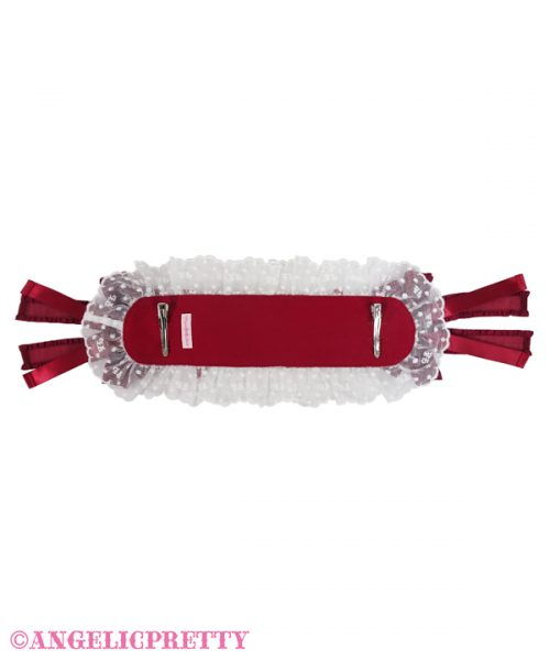 Romantic Flower Lace Headdress - Wine