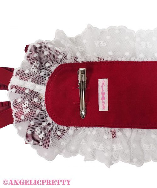 Romantic Flower Lace Headdress - Wine