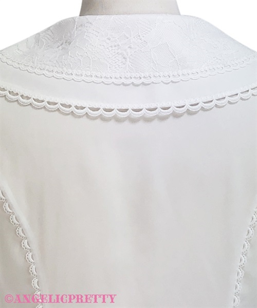 Romantic Lacy Color Blouse - White