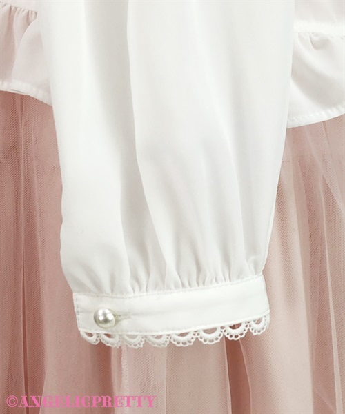 Romantic Lacy Color Blouse - White