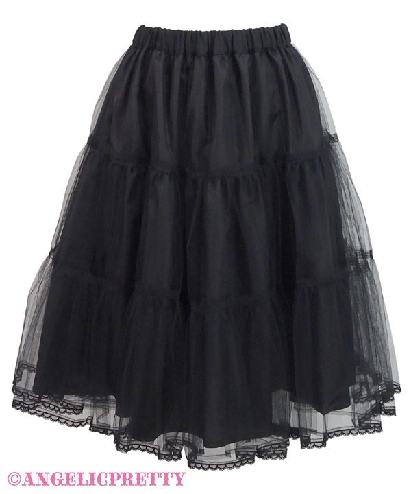 Romantic Petticoat - Black - Click Image to Close