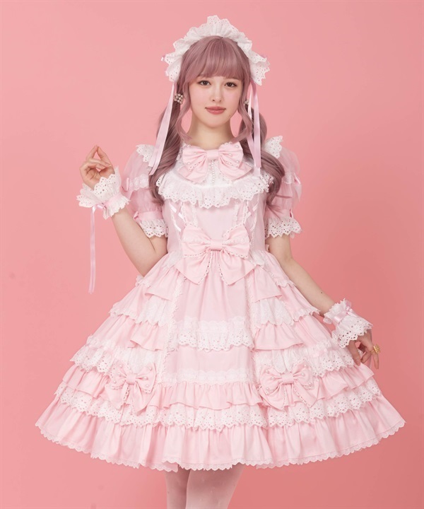 Angelic Pretty Romantic PreludeワンピースSet Romantic Prelude One Piece Set - Black [252ST05-210510-bk