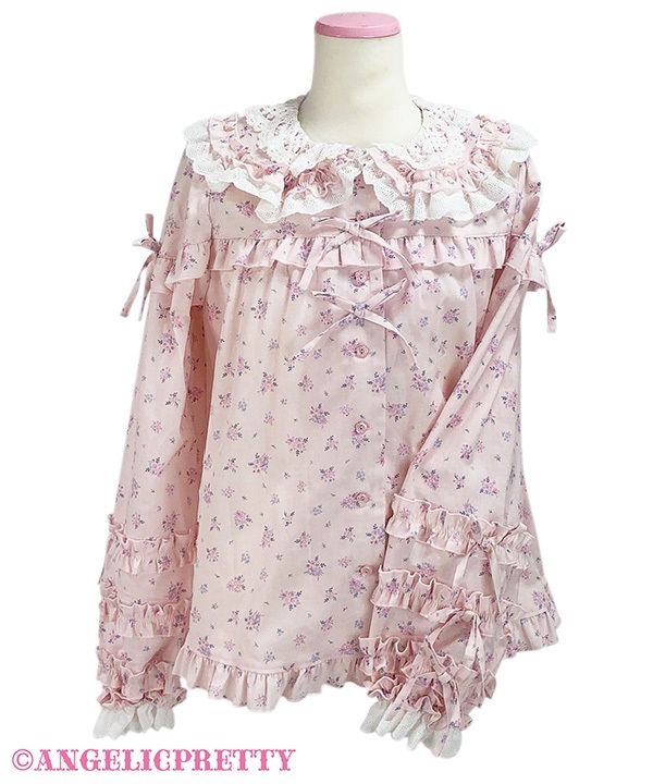 Rose Frill Blouse - Pink