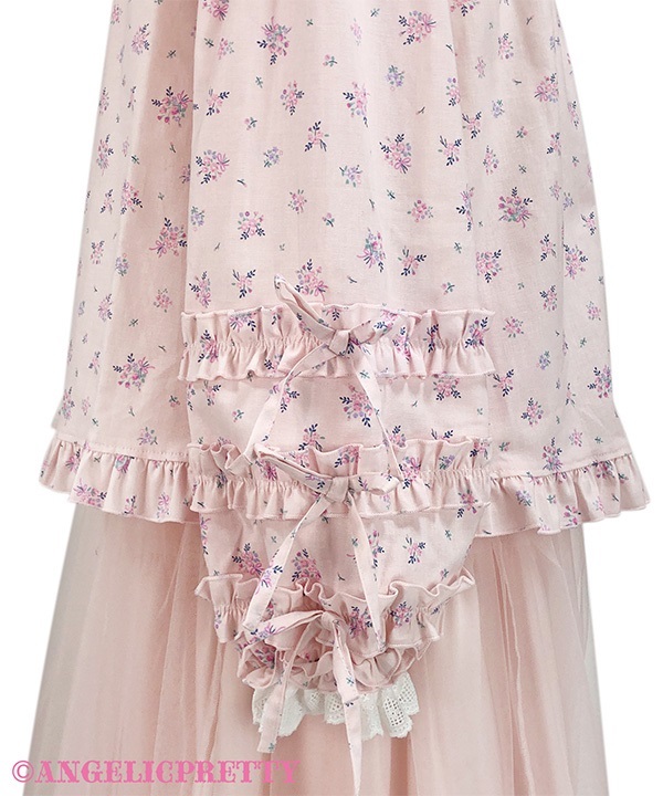 Rose Frill Blouse - Sax - Click Image to Close