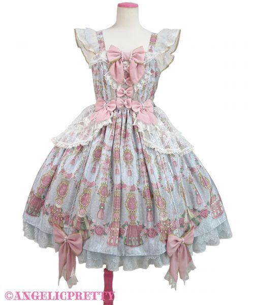 Rose Tassel Jumperskirt - Sax