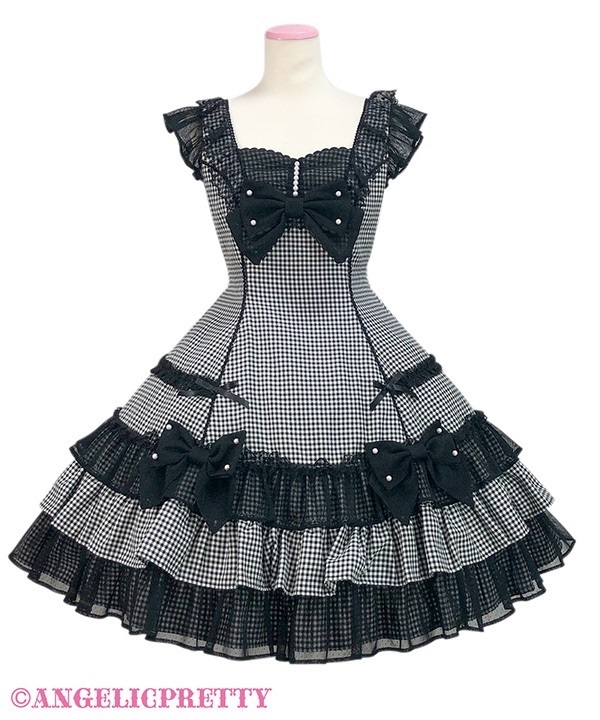 Royal Ribbon Jumperskirt - Black