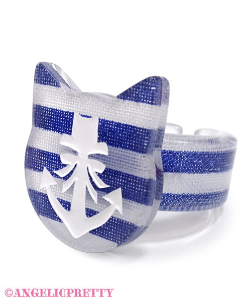 Sailor Marin Kitten Ring - Navy