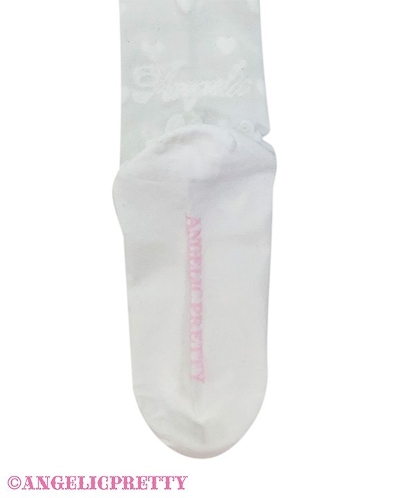 Sheer Lovely Heart Over Knee - White
