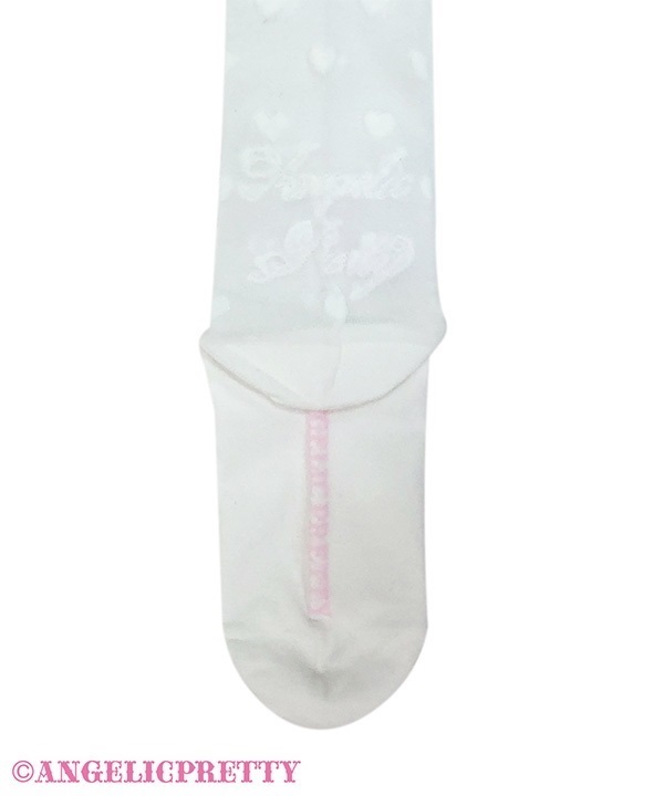 Sheer Lovely Heart Over Knee - White