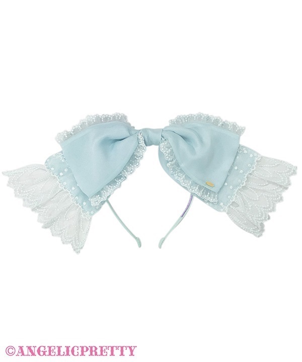 Sheer Ribbon Headbow - Mint