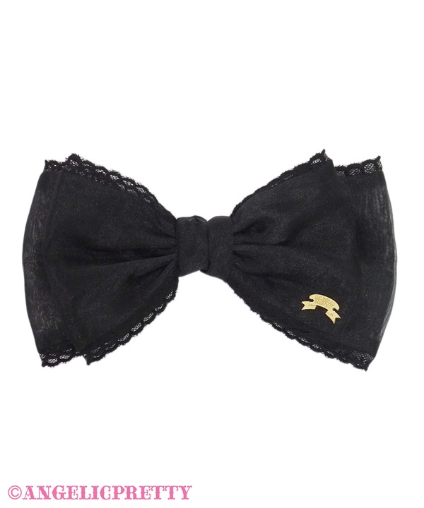 Sherbet Ribbon Barrette - Black