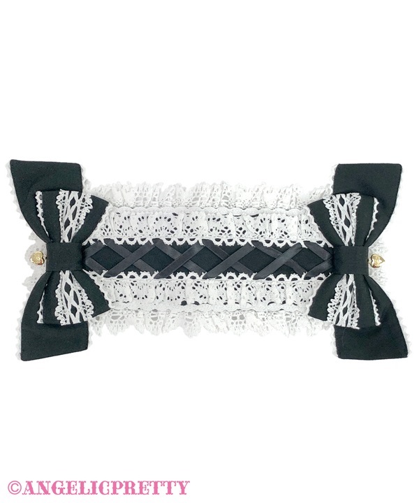 Spindle Ribbon Doll Headdress - Black