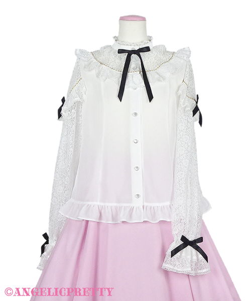 Spooky Night Doll Blouse - White