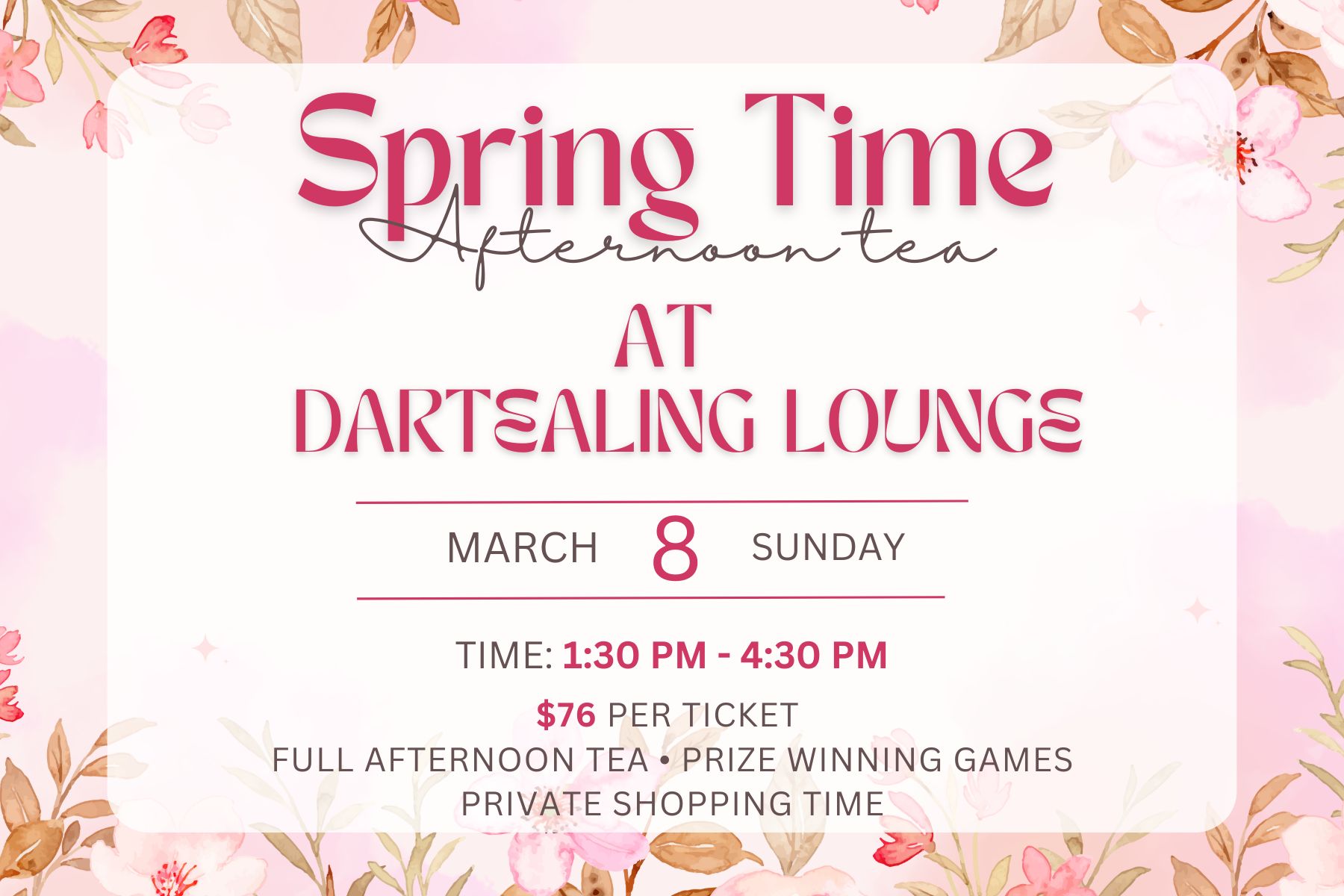 Spring Time Afternoon Tea Party