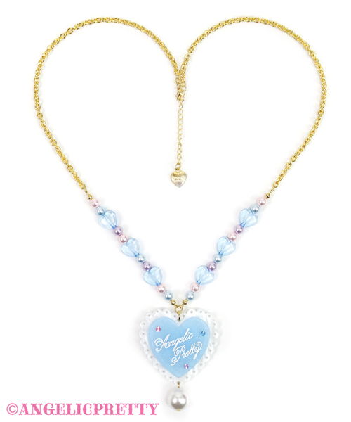 Sprinkle Heart Necklace - Sax