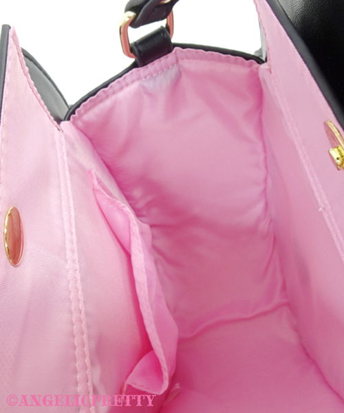 Strawberry Cupcake Shoulder Bag - Black
