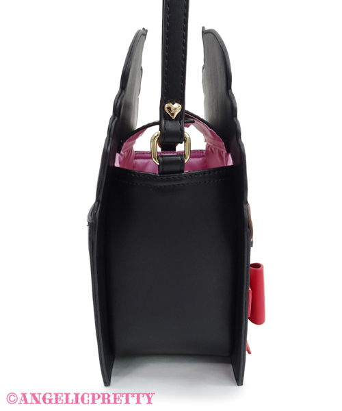 Strawberry Cupcake Shoulder Bag - Black
