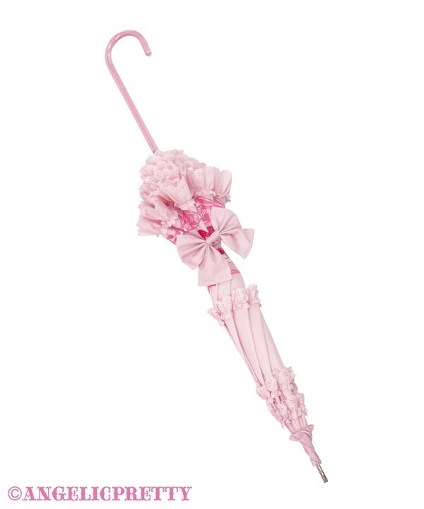 Strawberry Ribbon Umbrella - Pink [262G04-090549-pk] - $79.00