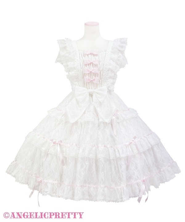 Sucre Ange Jumperskirt - White