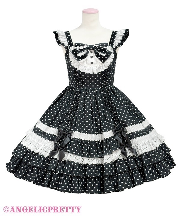 Sugar Frill Jumperskirt - Black