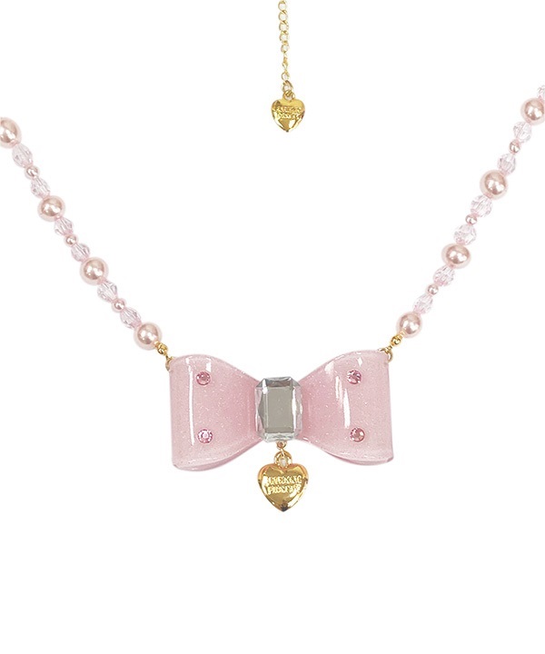 Sugar Ribbon Necklace - Sax [242KA08-130609-sx] - $80.00