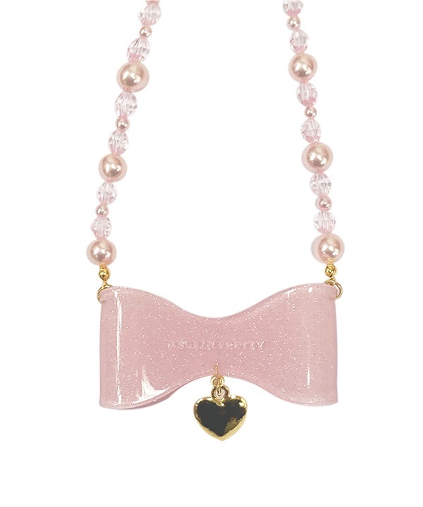 Sugar Ribbon Necklace - Sax [242KA08-130609-sx] - $80.00